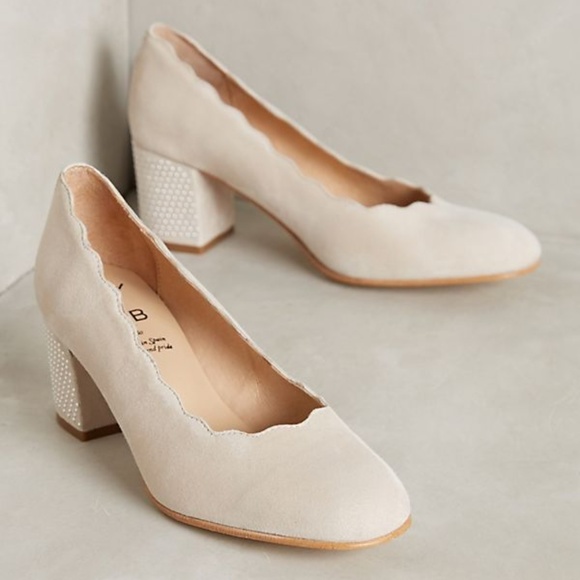 Anthropologie Shoes - Anthropologie KMB Scallop Studded Heels